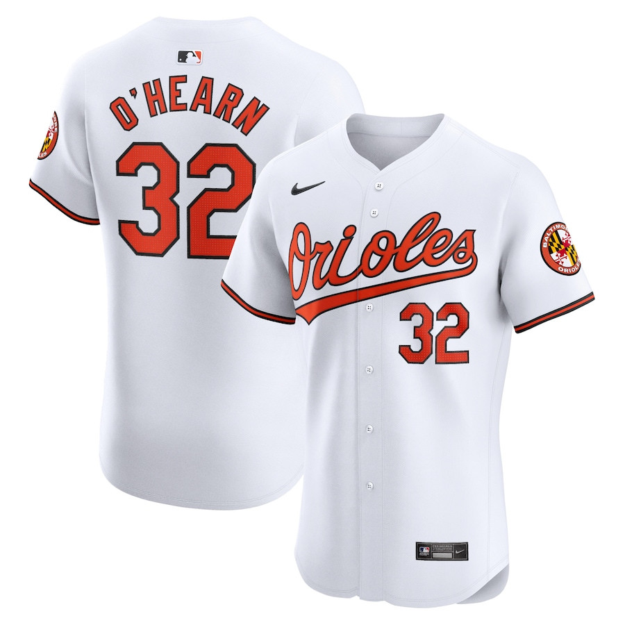 Ryan O'hearn 32 Baltimore Orioles Home Elite Player Men Jersey - White