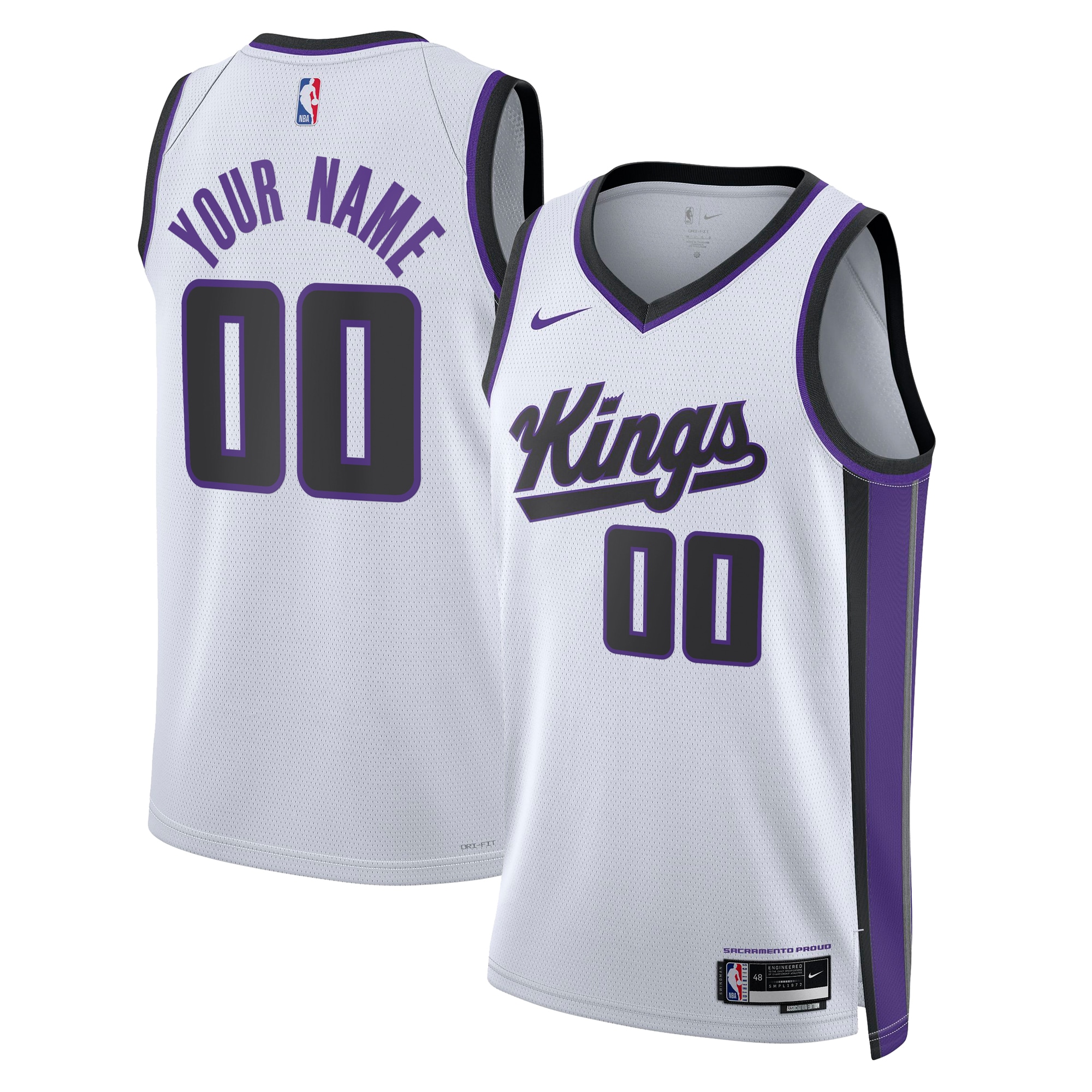 Sacramento Kings Association Swingman Jersey - Custom - Unisex