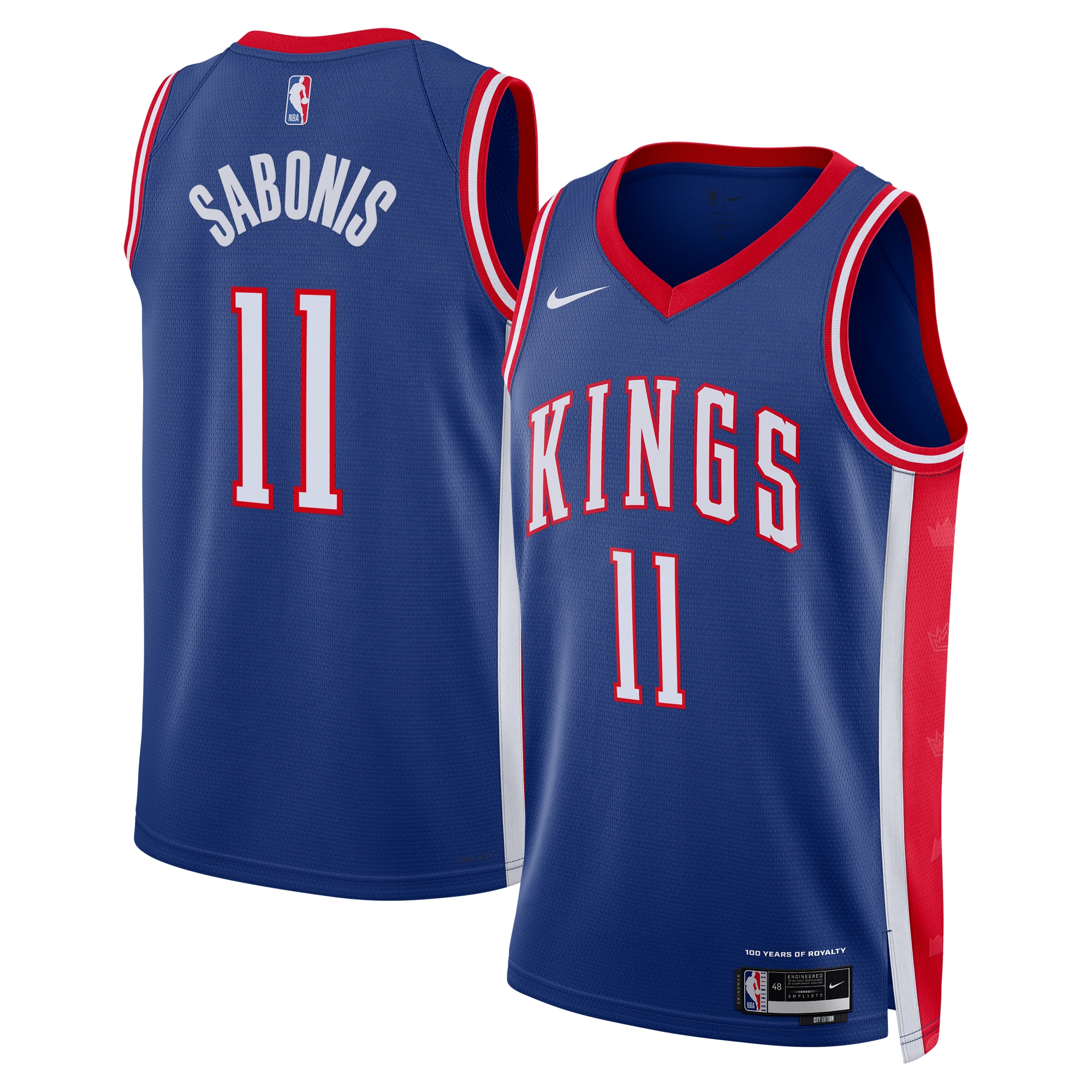 Sacramento Kings City Edition Swingman Jersey 2024 - Blue - Domantas Sabonis - Unisex