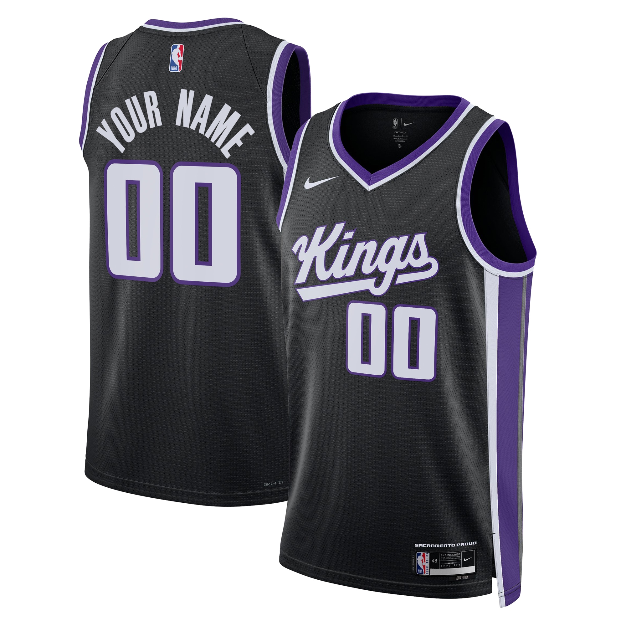 Sacramento Kings Icon Swingman Jersey - Custom - Unisex