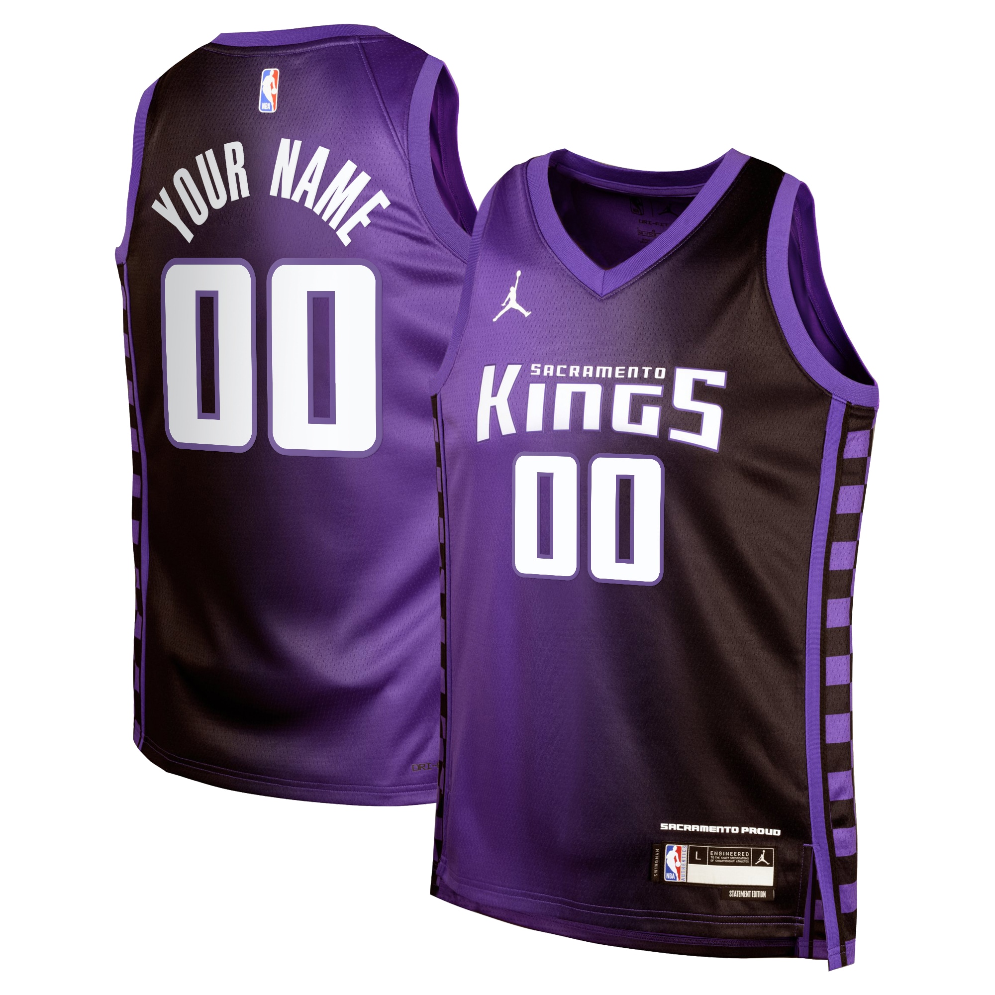 Sacramento Kings Jordan Statement Edition Swingman Jersey - Custom - Youth
