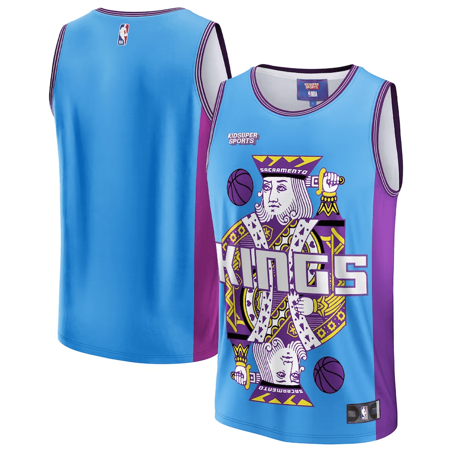 Sacramento Kings Nba & Kidsuper Studios Unisex Hometown Jersey - Blue