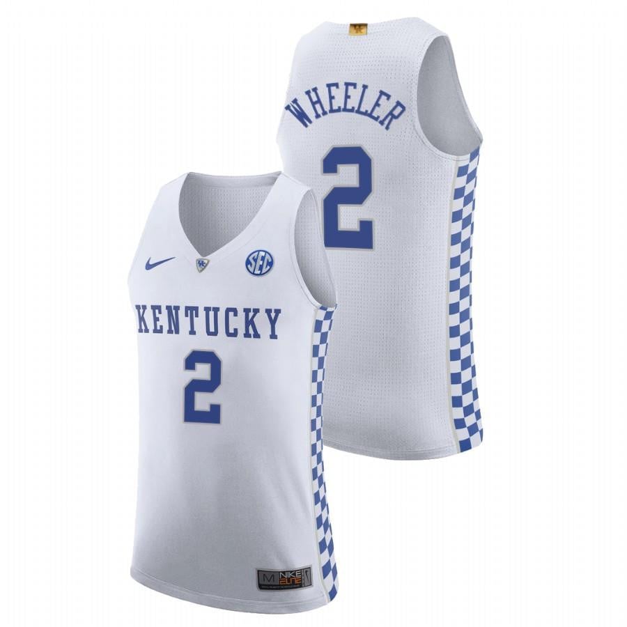 Sahvir Wheeler 2 White Kentucky Wildcats 2023 College Basketball Jersey