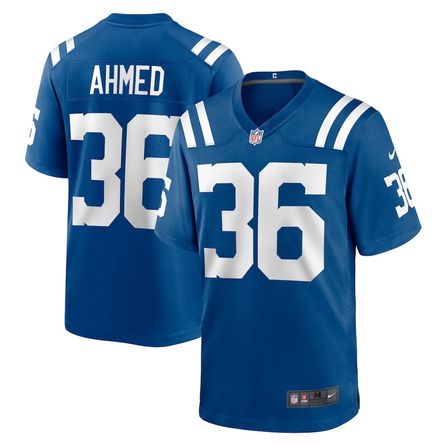 Salvon Ahmed 36 Indianapolis Colts Team Game Men Jersey - Royal Js5440