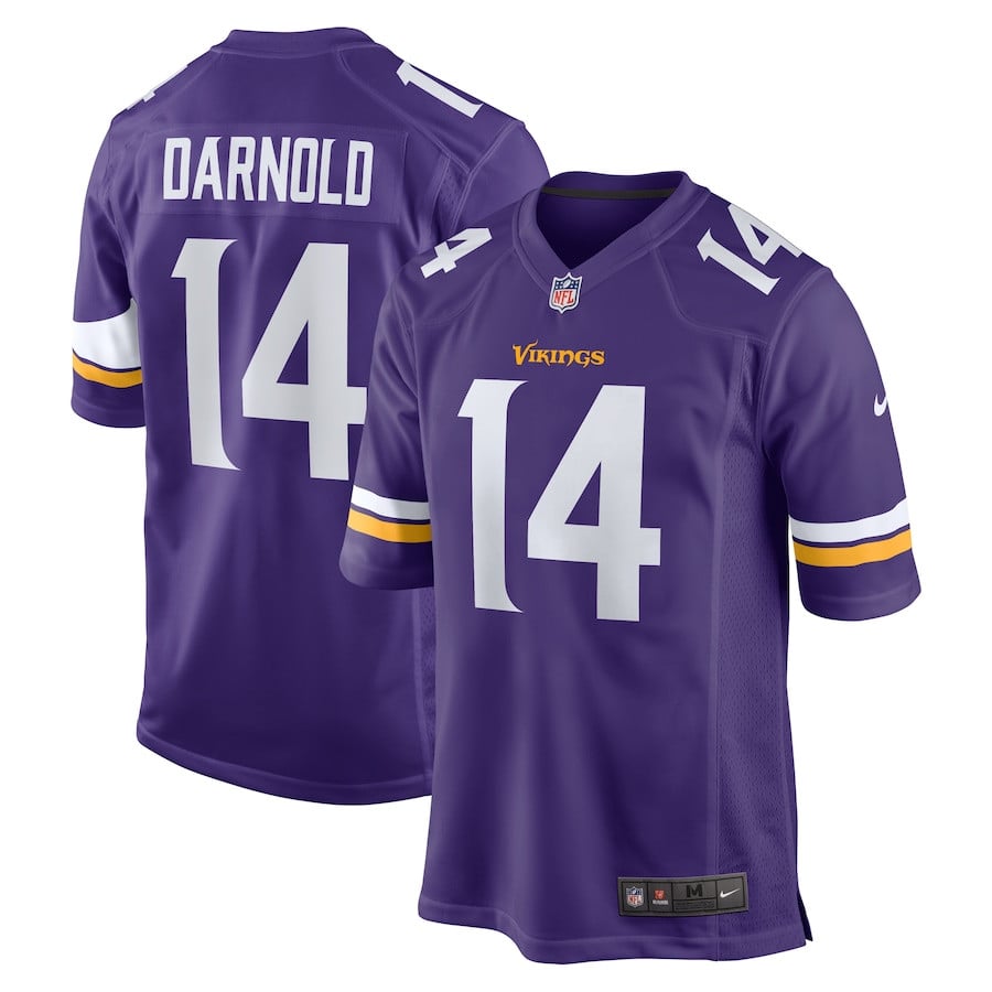 Sam Darnold 14 Minnesota Vikings Team Game Men Jersey - Purple Js2552