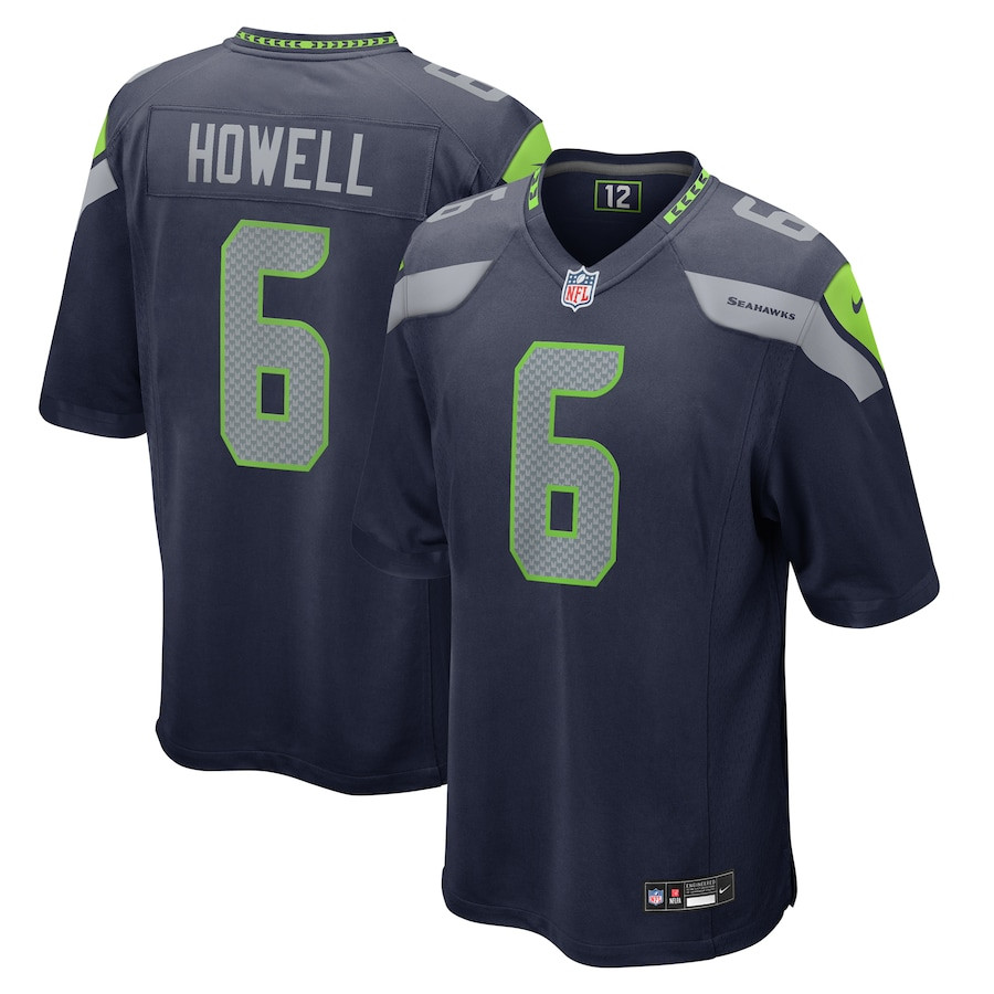 Sam Howell 6 Seattle Seahawks Game Men Jersey - College Navy Js5319