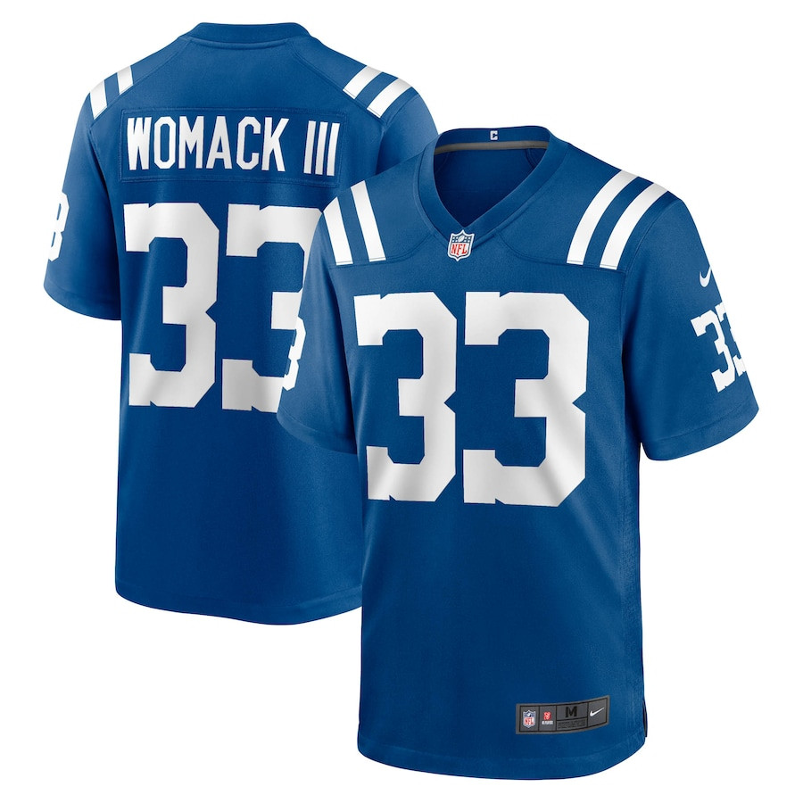 Samuel Womack Iii 33 Indianapolis Colts Game Men Jersey - Royal Js4452