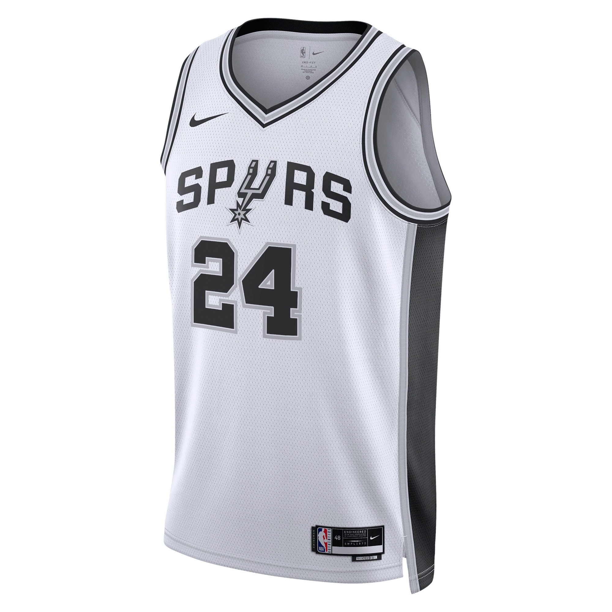 San Antonio Spurs Association Edition Swingman Jersey - White - Devin Vassell - Unisex