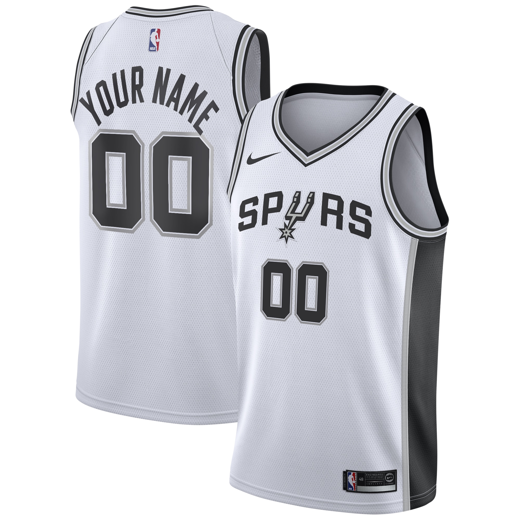 San Antonio Spurs Association Swingman Jersey - Custom - Youth