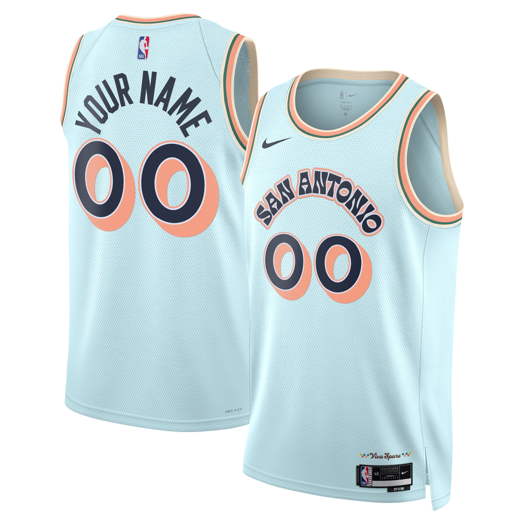 San Antonio Spurs City Edition Swingman Jersey 2024 - Custom - Unisex