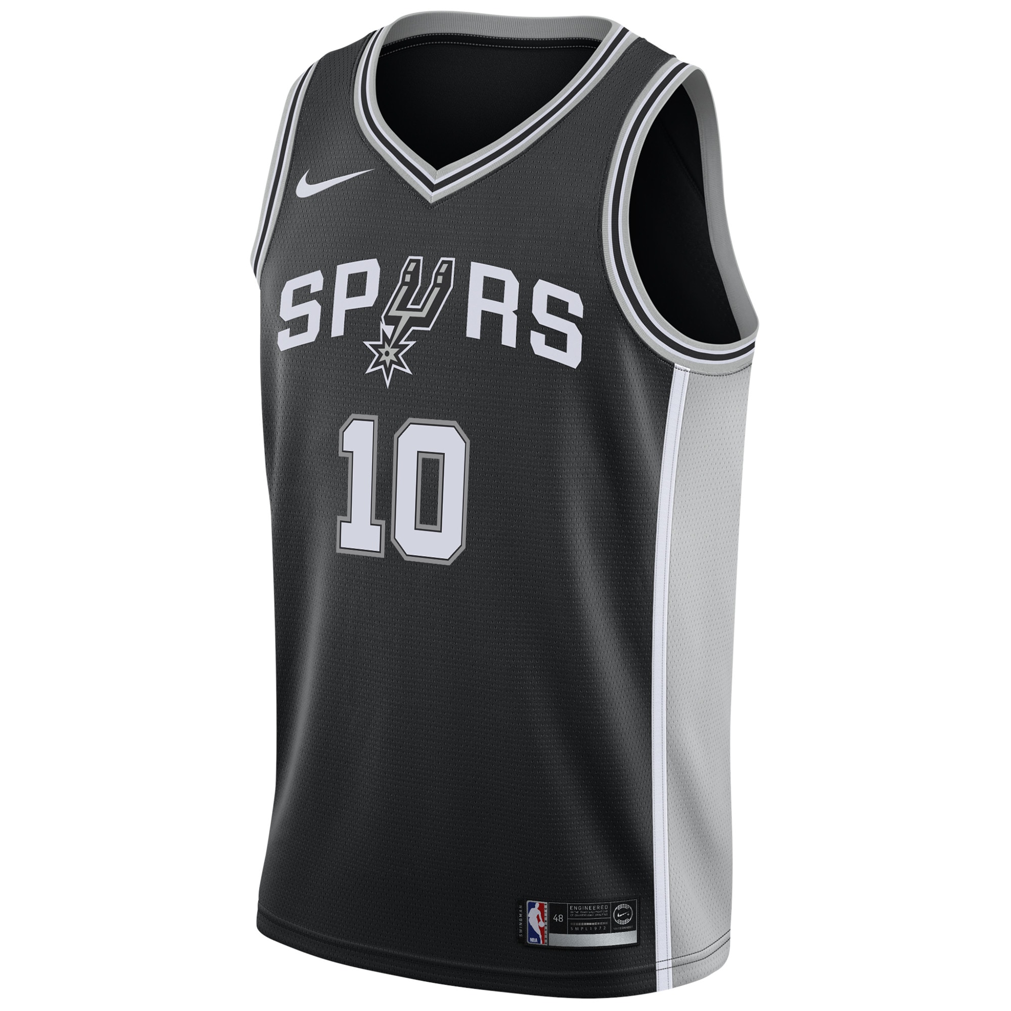 San Antonio Spurs Icon Edition Swingman Jersey - Black - Jeremy Sochan - Mens