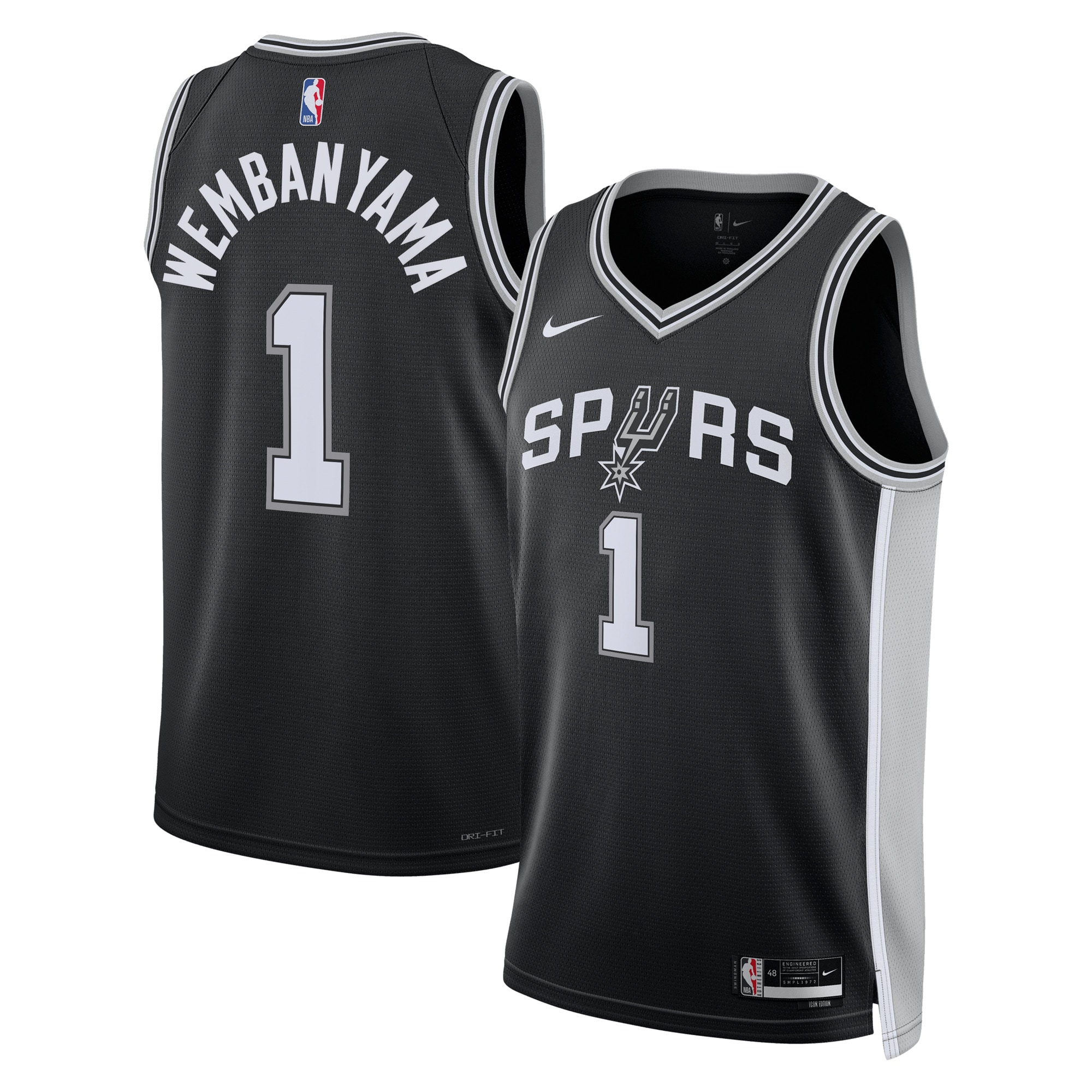 San Antonio Spurs Icon Swingman Jersey - Victor Wembanyama - Mens