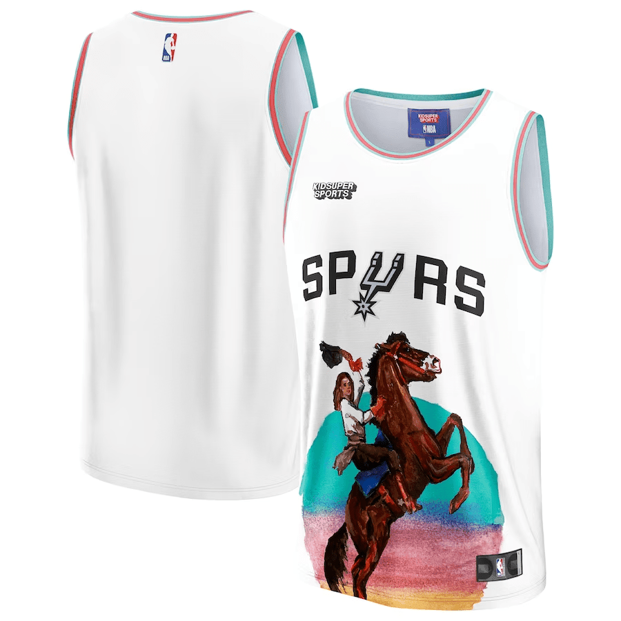 San Antonio Spurs Nba & Kidsuper Studios Unisex Hometown Jersey - White