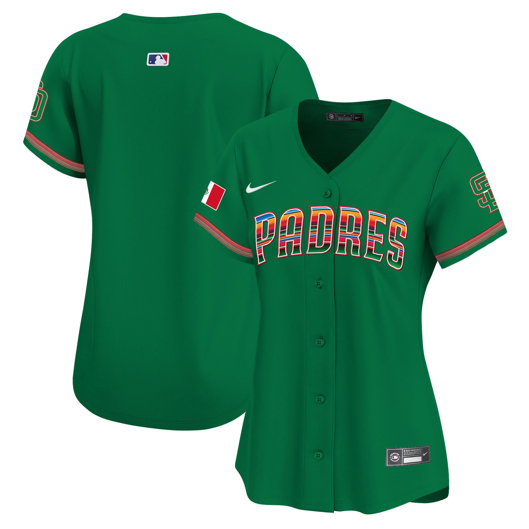 San Diego Padres Mexico Women Jersey - Green
