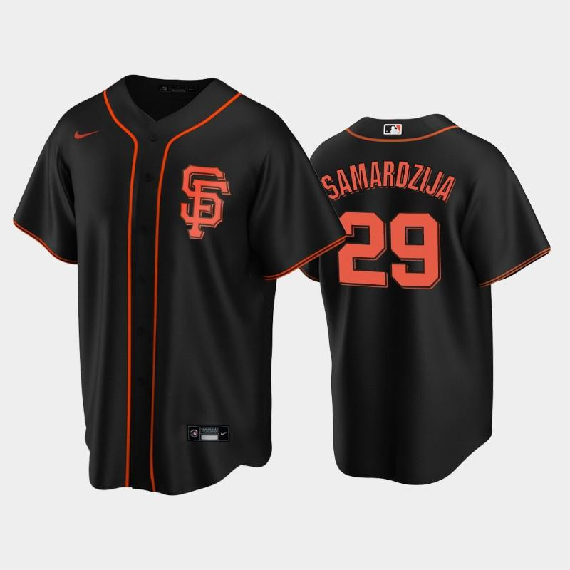San Francisco Giants Black Alternate 29 Jeff Samardzija Jersey