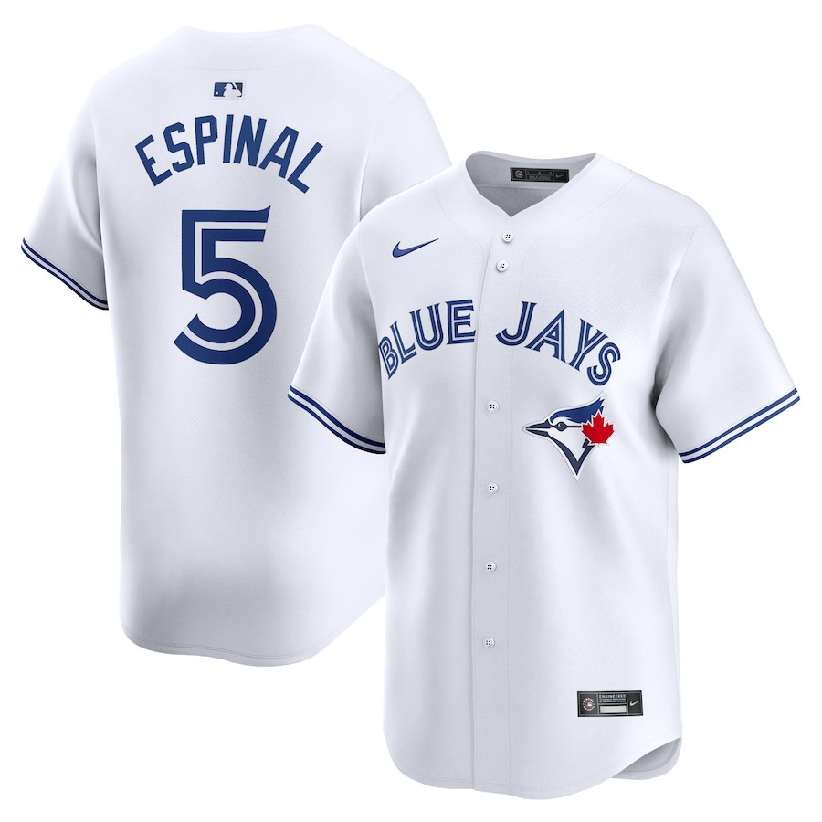 Santiago Espinal 5 Toronto Blue Jays Home Limited Player Men Jersey - White