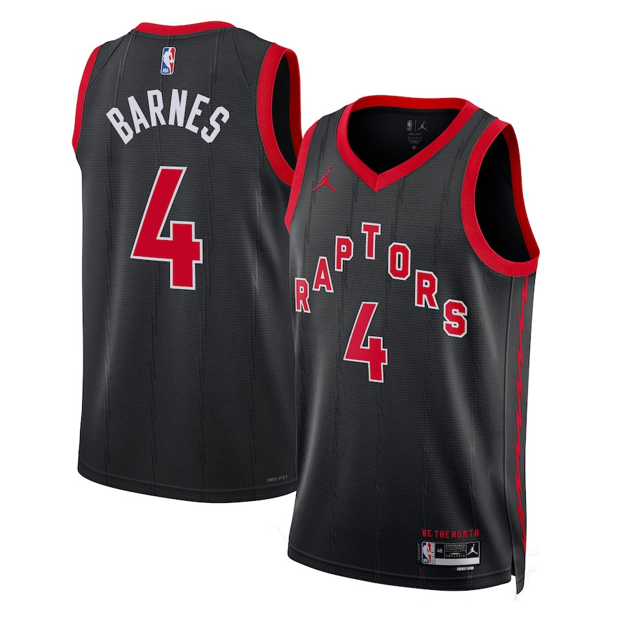 Scottie Barnes 4 Toronto Raptors Unisex Swingman Jersey - Statement Edition - Black