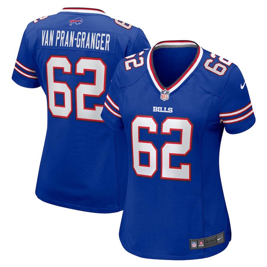 Sedrick Van Pran-granger 62 Buffalo Bills Women's Game Jersey - Royal Js1594
