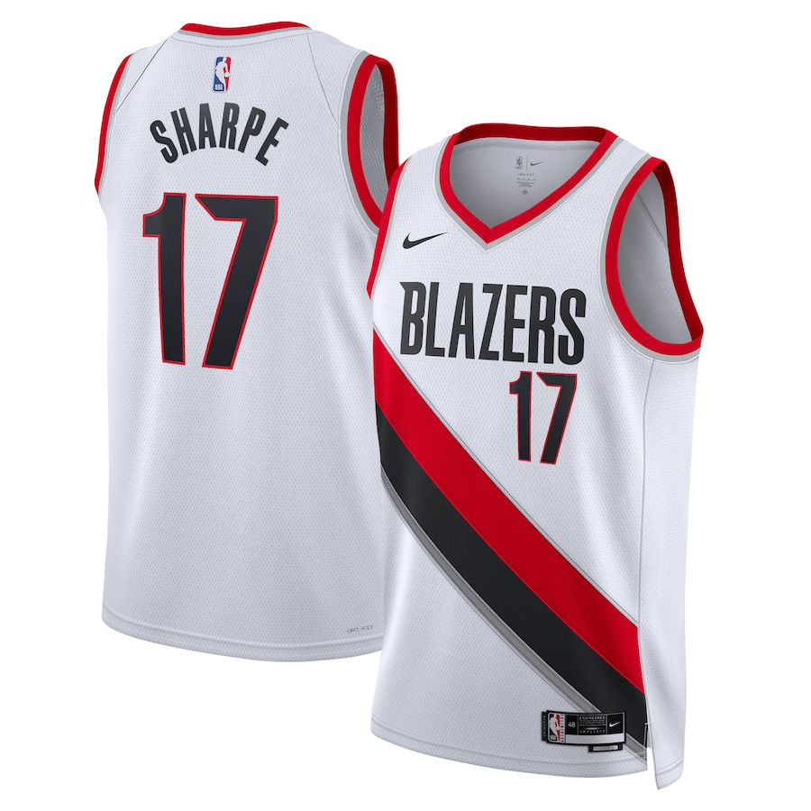 Shaedon Sharpe 17 Portland Trail Blazers Unisex Swingman Jersey - Association Edition - White