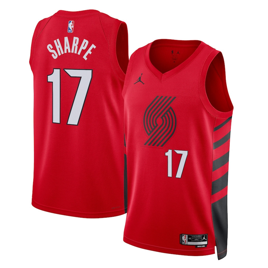 Shaedon Sharpe 17 Portland Trail Blazers Unisex Swingman Jersey - Statement Edition - Red