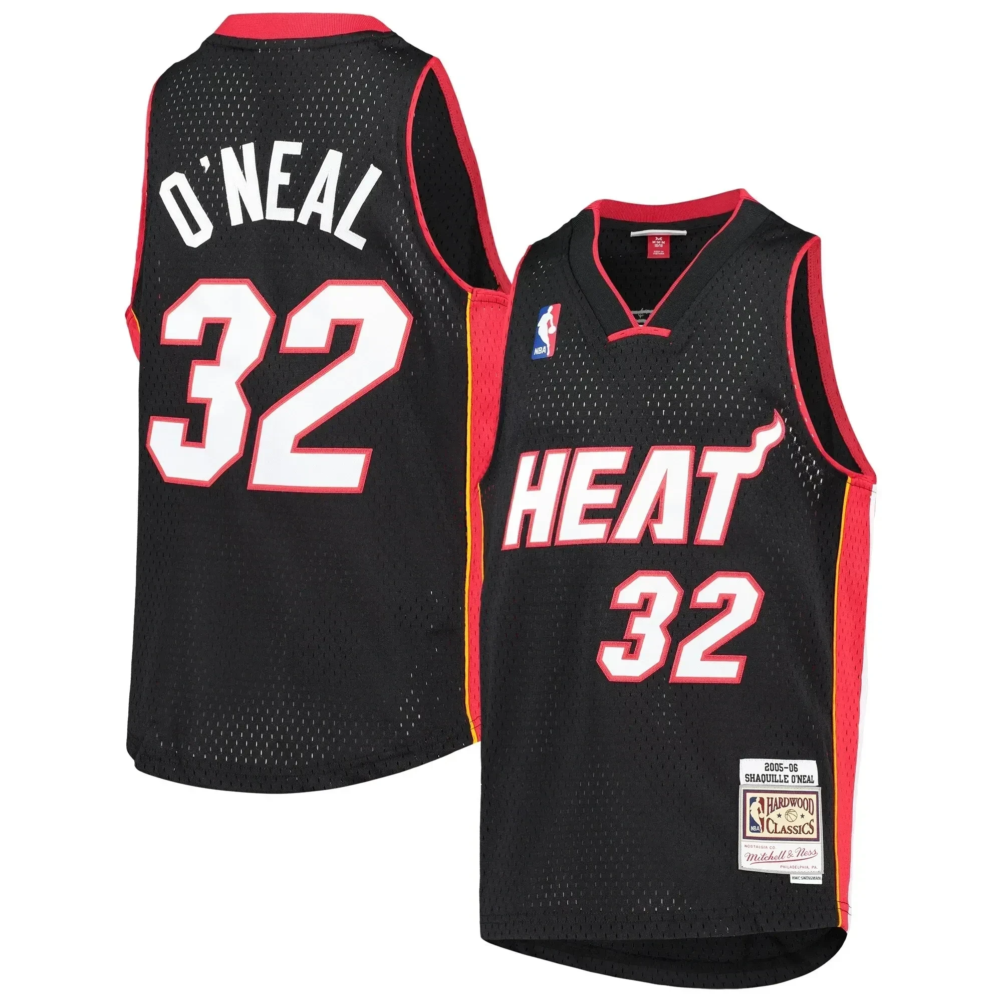 Shaquille O'neal Miami Heat Mitchell & Ness Youth 2005-06 Hardwood Classics Swingman Jersey - Black