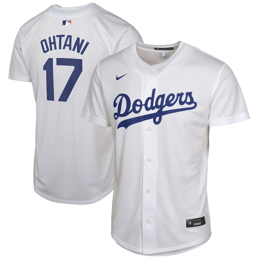 Shohei Ohtani 17 Los Angeles Dodgers Youth Home Player Game Jersey - White