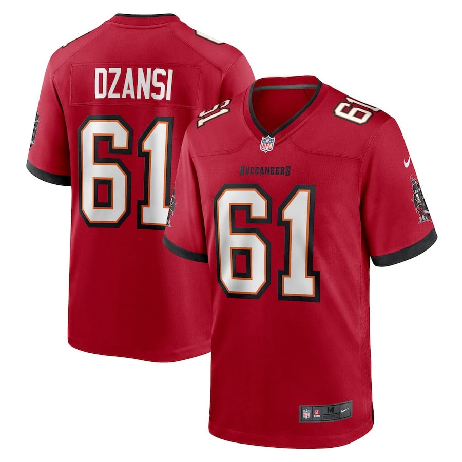 Silas Dzansi 61 Tampa Bay Buccaneers Game Men Jersey - Red Js5586