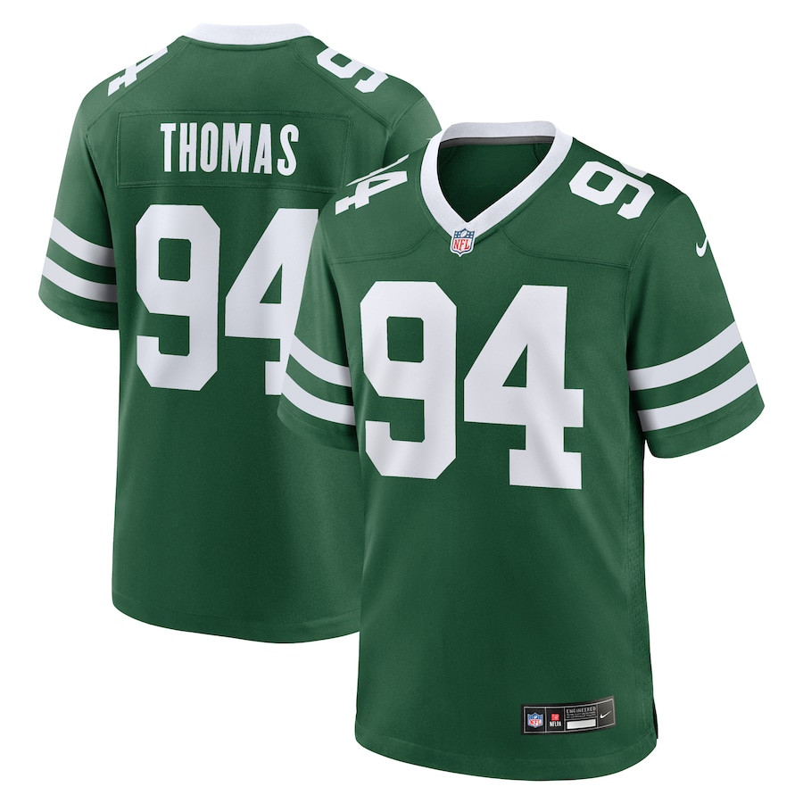 Solomon Thomas 94 New York Jets Team Game Men Jersey - Legacy Green Js7266