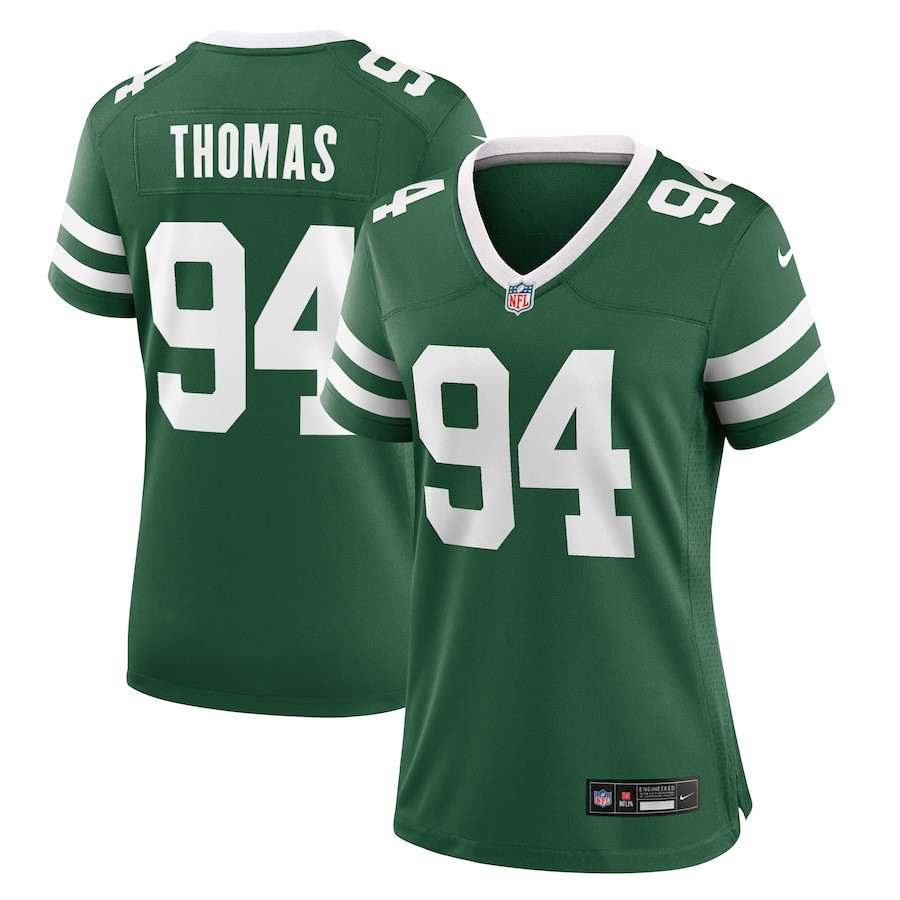 Solomon Thomas 94 New York Jets Women's Team Game Jersey - Legacy Green Js3824