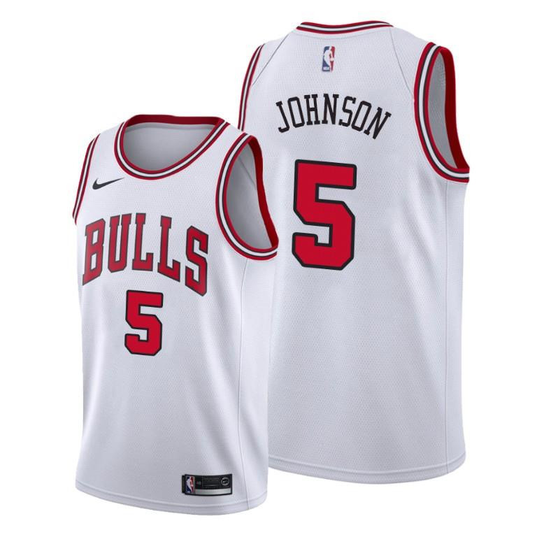 Stanley Johnson Chicago Bulls White Association Edition Jersey 5 - Men Jersey