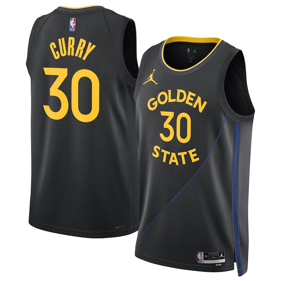 Stephen Curry 30 Golden State Warriors 2024/25 Unisex Swingman Jersey - Statement Edition - Black