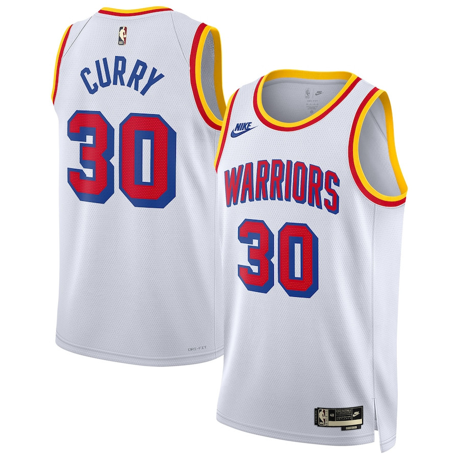 Stephen Curry 30 Golden State Warriors Unisex 2024/25 Swingman Jersey - White - Classic Edition