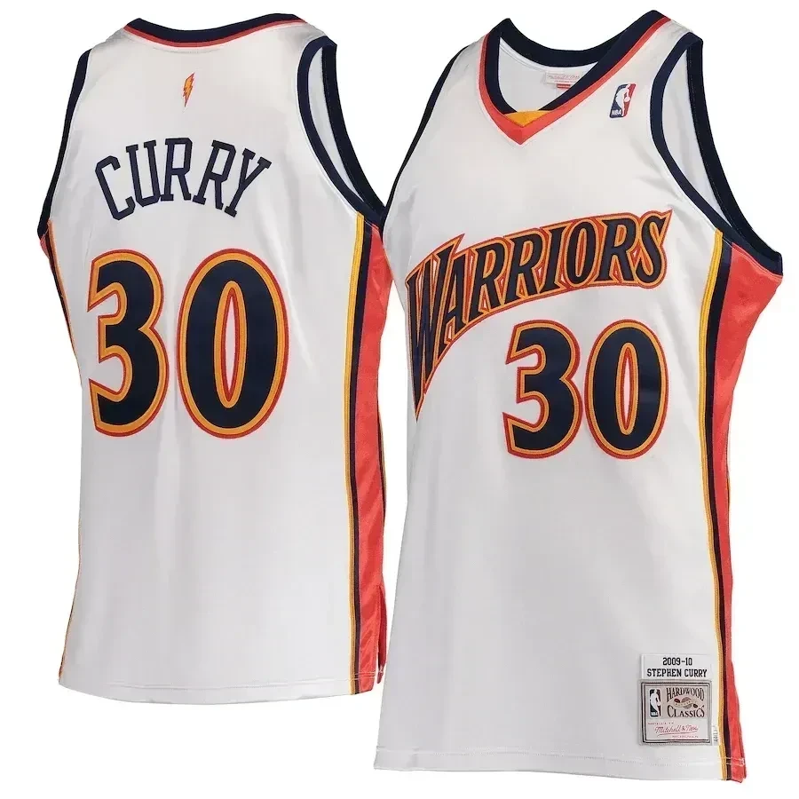Stephen Curry Golden State Warriors Mitchell & Ness Hardwood Classics 2009-10 Home Jersey - White
