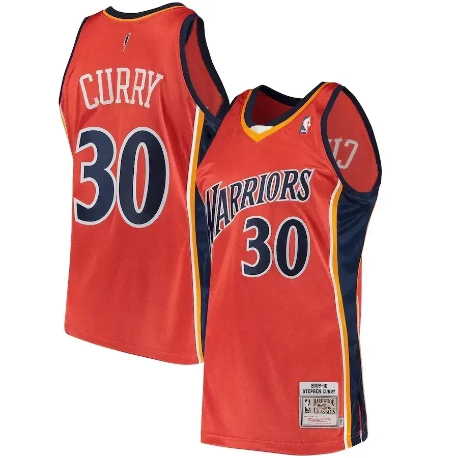 Stephen Curry Golden State Warriors Mitchell & Ness Road 2009/10 Hardwood Classics Jersey - Orange