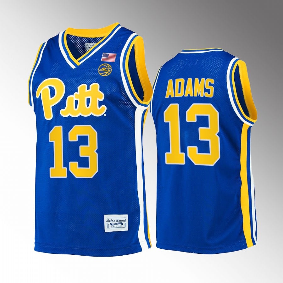 Steven Adams 13 Pitt Panthers Royal Jersey Retro Basketball Alumni