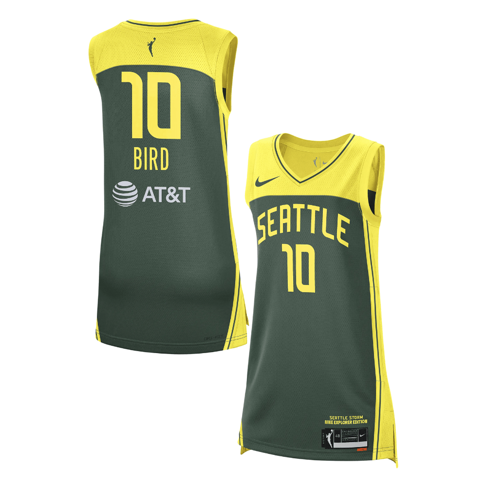 Sue Bird 10 Seattle Storm Unisex Explorer Edition Player Jersey - Green
