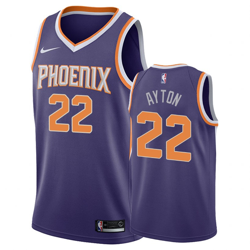 Suns Male Deandre Ayton 22 Icon Edition Blue Jersey