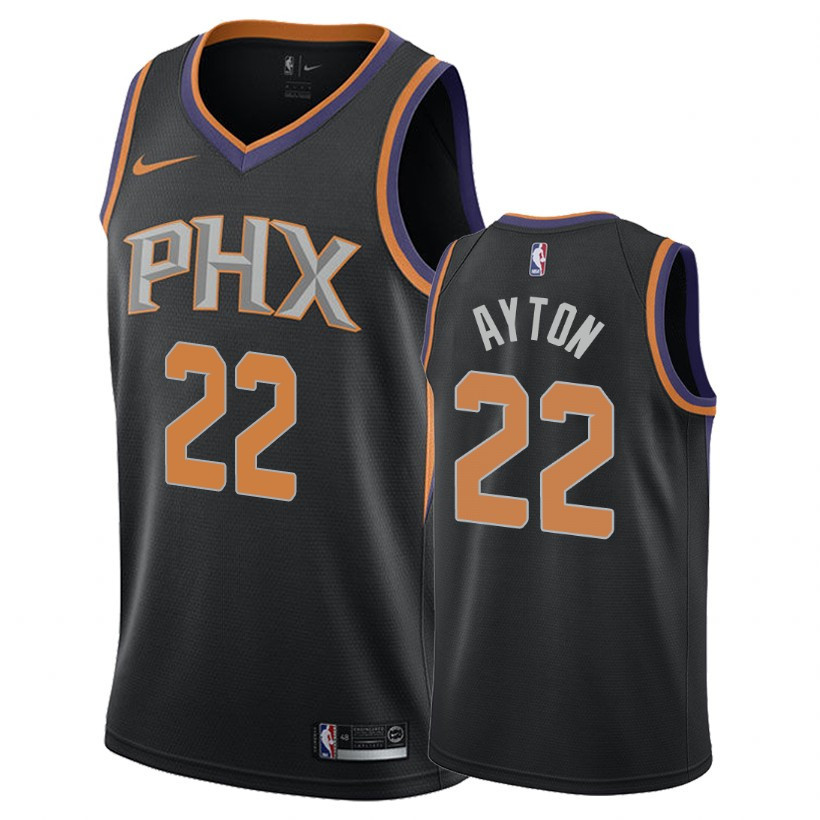 Suns Male Deandre Ayton 22 Statement Black Jersey