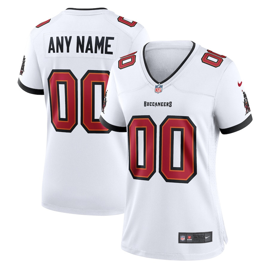 Tampa Bay Buccaneers Women Custom Game Jersey - White Js2617
