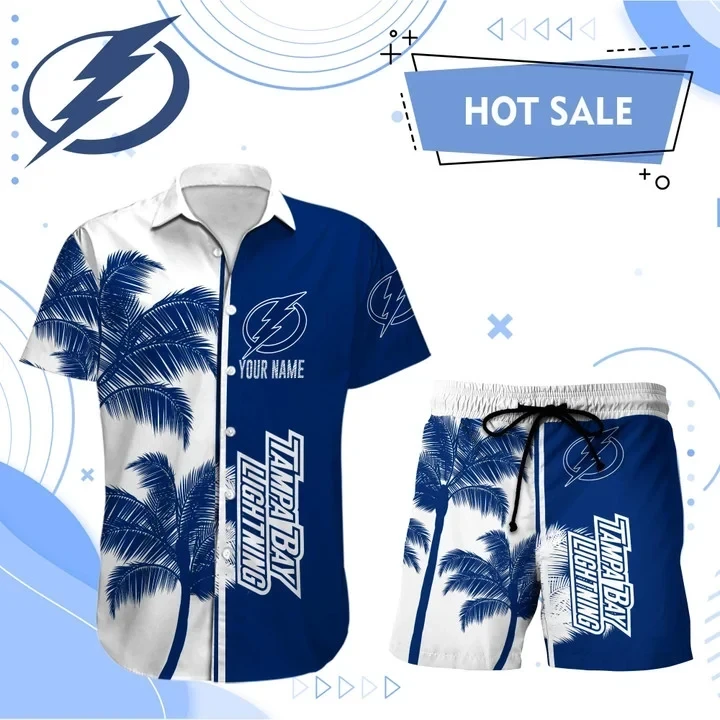 Tampa Bay Lightning Hawaiian Shirt And Set - Customized