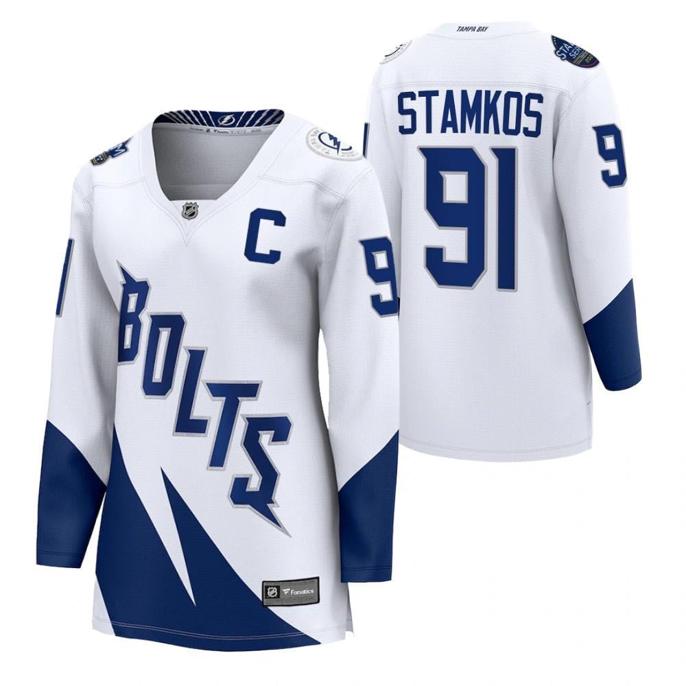 Tampa Bay Lightning Steven Stamkos 2022 Stadium Series Women White Jersey