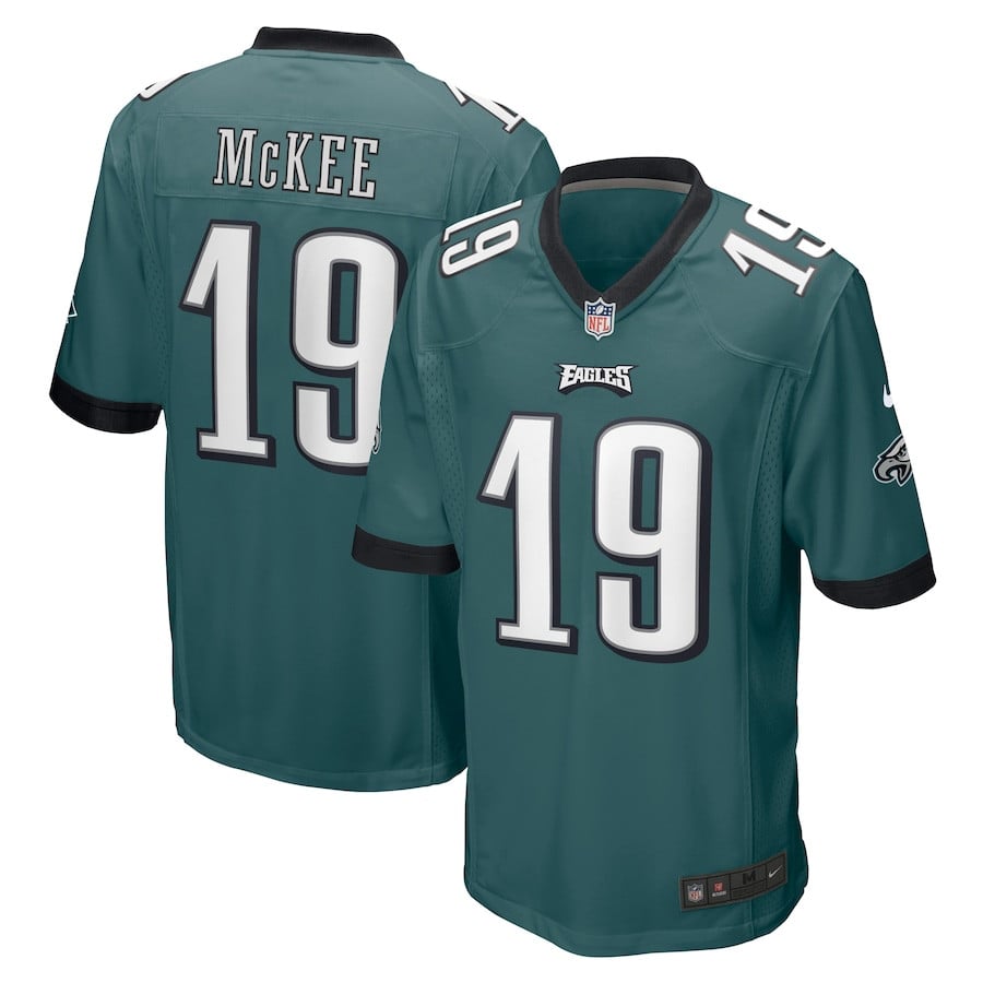 Tanner Mckee 19 Philadelphia Eagles Men Team Game Jersey - Midnight Green Js6872