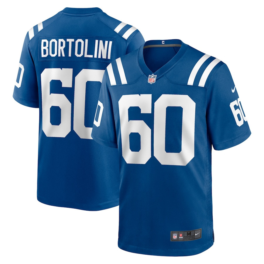 Tanor Bortolini 60 Indianapolis Colts Game Men Jersey - Royal Js4828
