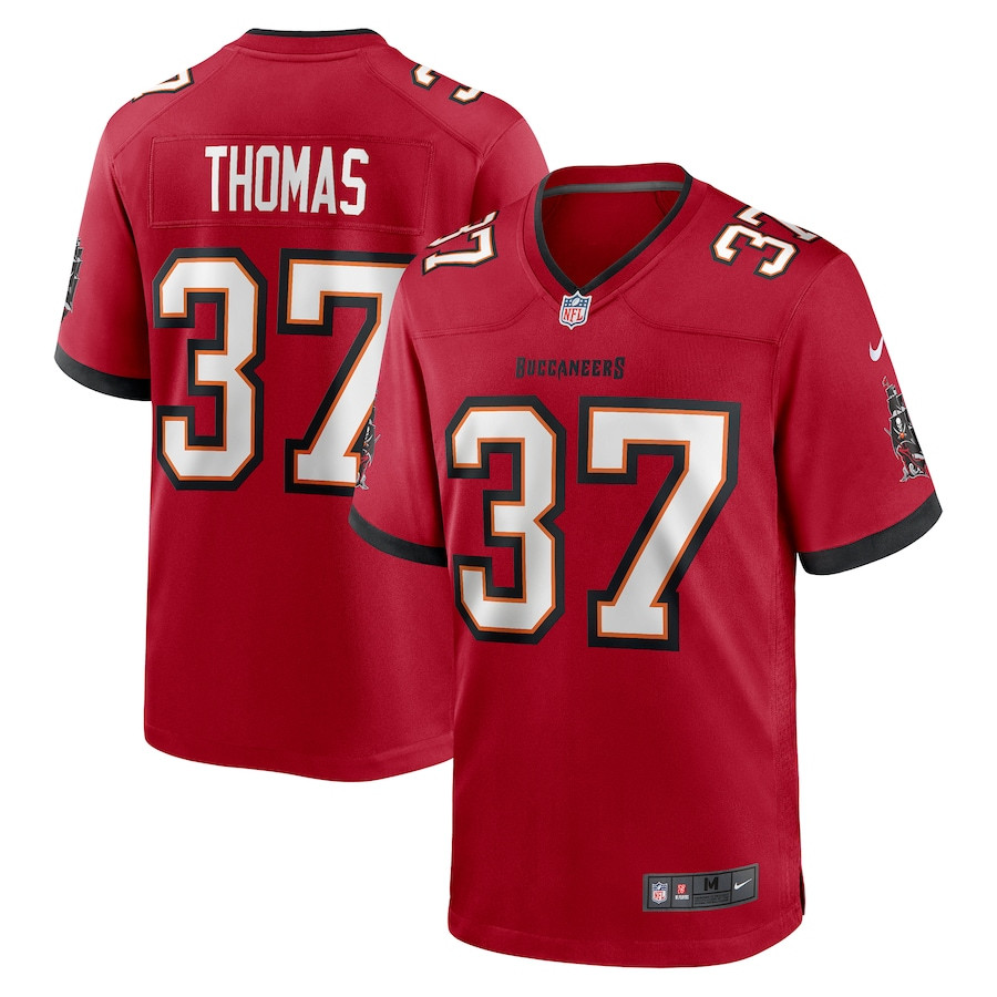 Tavierre Thomas 37 Tampa Bay Buccaneers Game Men Jersey - Red Js4469
