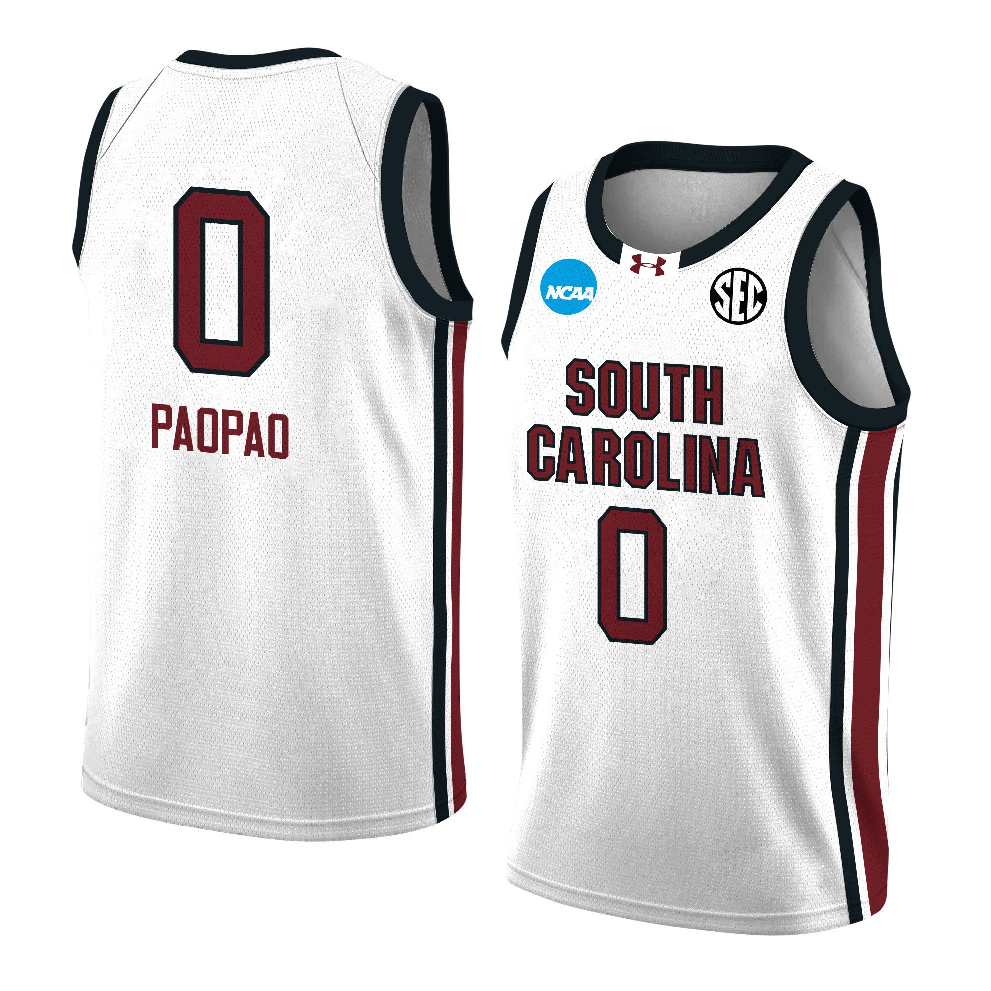 Te-hina Paopao 0 South Carolina 2024 Women's Basketball Jersey - White, Unisex Jersey