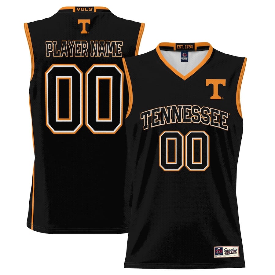 Tennessee Volunteers Nil Men Basketball Custom Jersey - Black