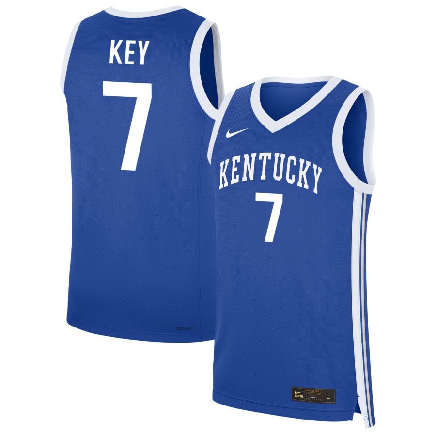 Teonni Key 7 Kentucky Wildcats Unisex Nil Women's Basketball Jersey - Royal