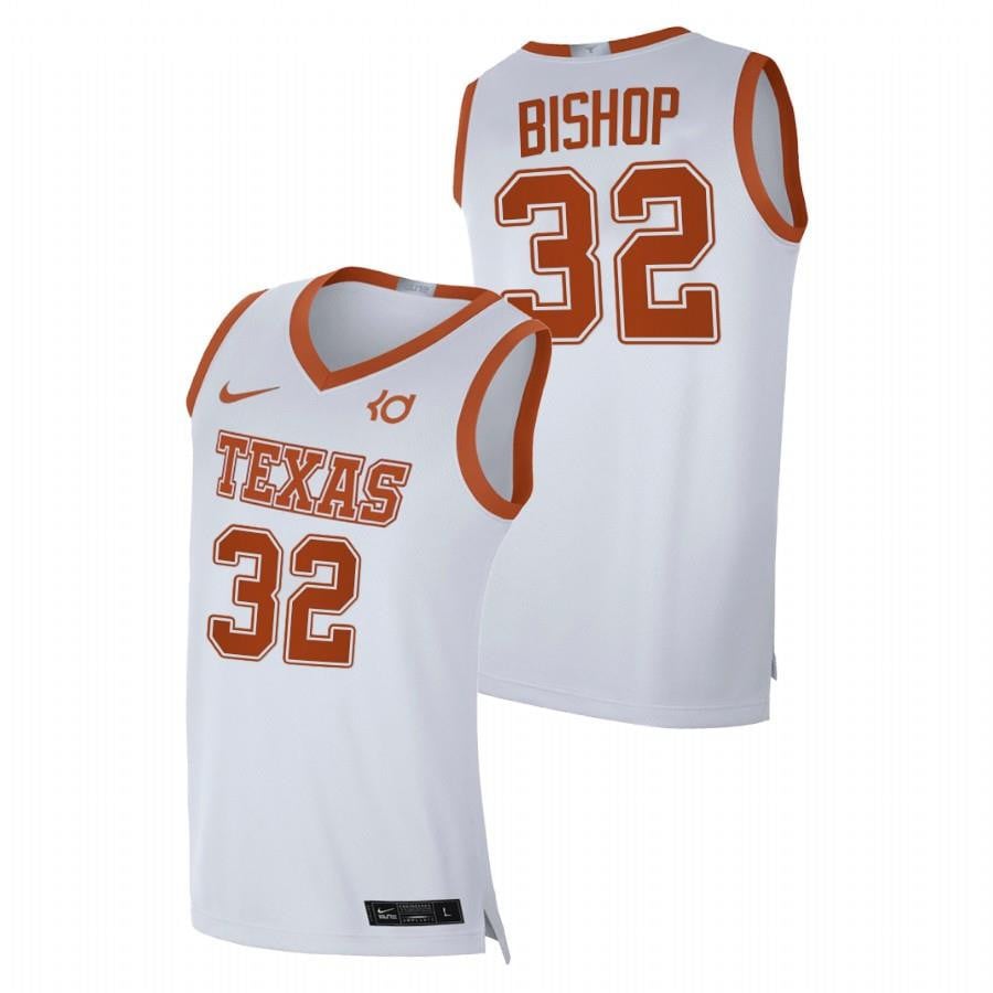 Texas Longhorns Christian Bishop 32 White Player Limited 2023 Top Transfers Jersey