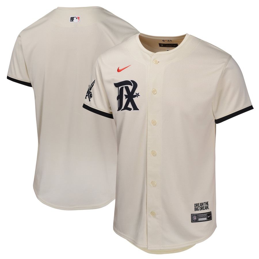 Texas Rangers City Connect Limited Youth Jersey - Natural
