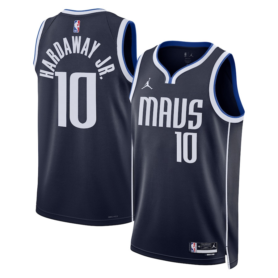 Tim Hardaway Jr. 10 Dallas Mavericks Unisex Swingman Jersey - Statement Edition - Navy